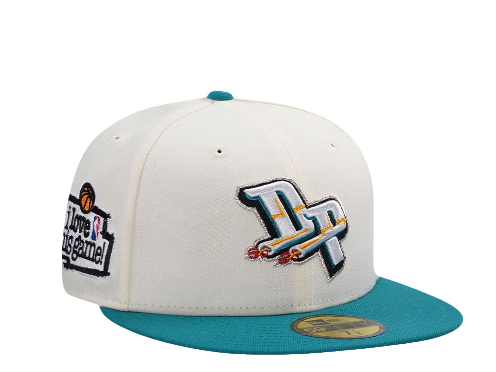 New Era Detroit Pistons Love Rush Chrome Two Tone Edition 59Fifty Fitted Cap