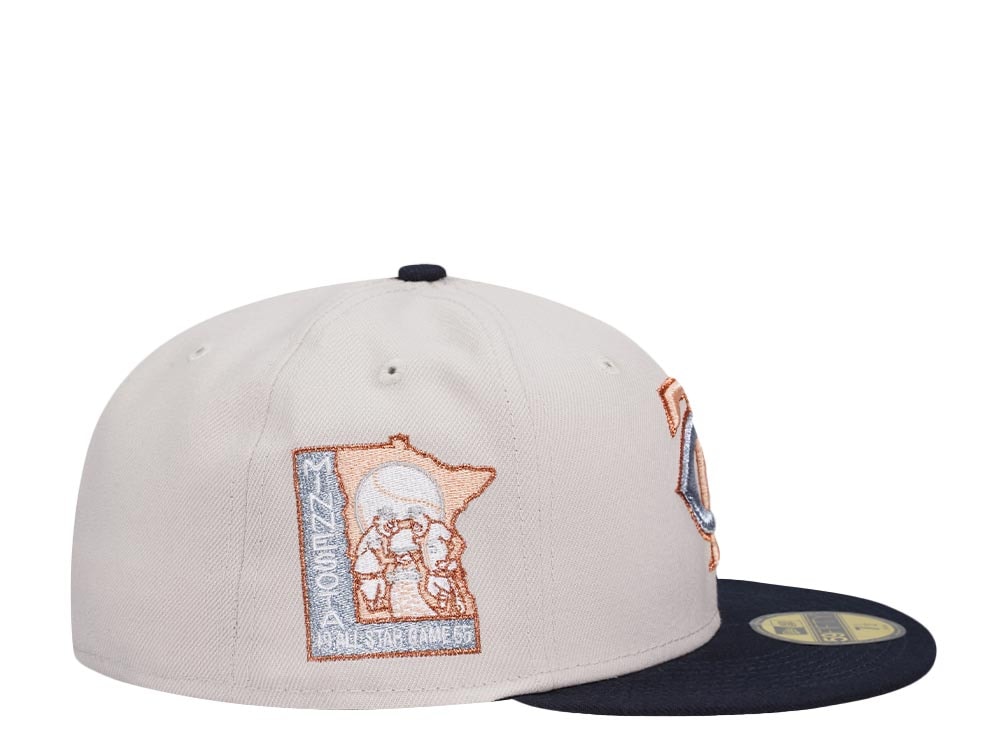 New Era Minnesota Twins All Star Game 1965 Metallic Stone Two Tone Edition 59Fifty Fitted Cap