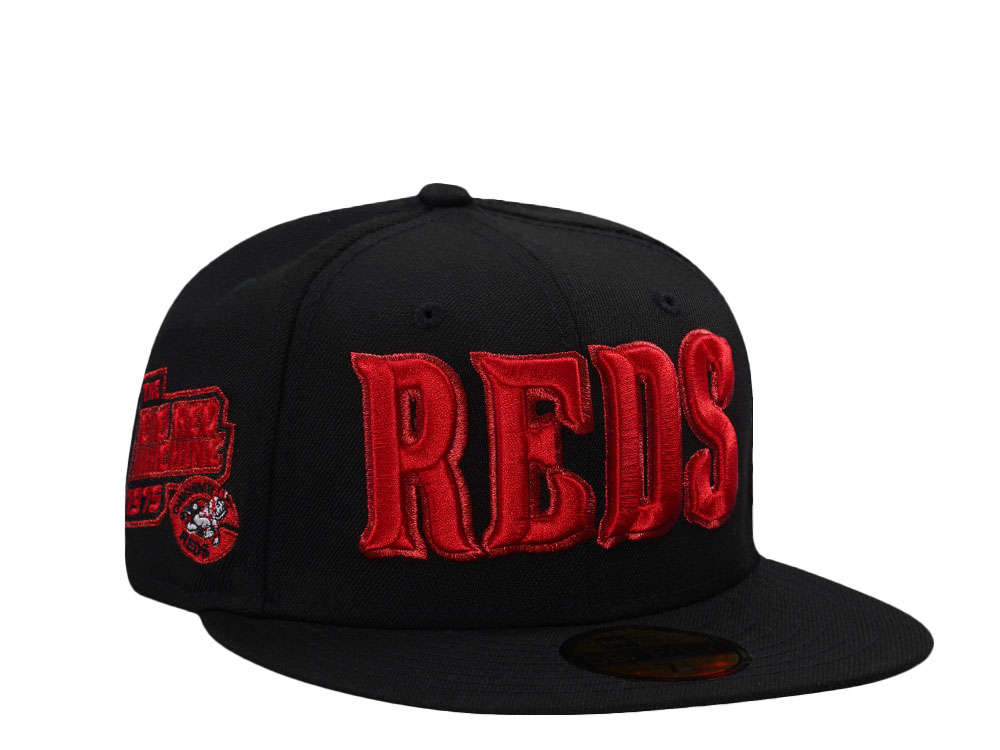 New Era Cincinnati Reds The Big Red Machine 1975 Black Prime Edition 59Fifty Fitted Cap