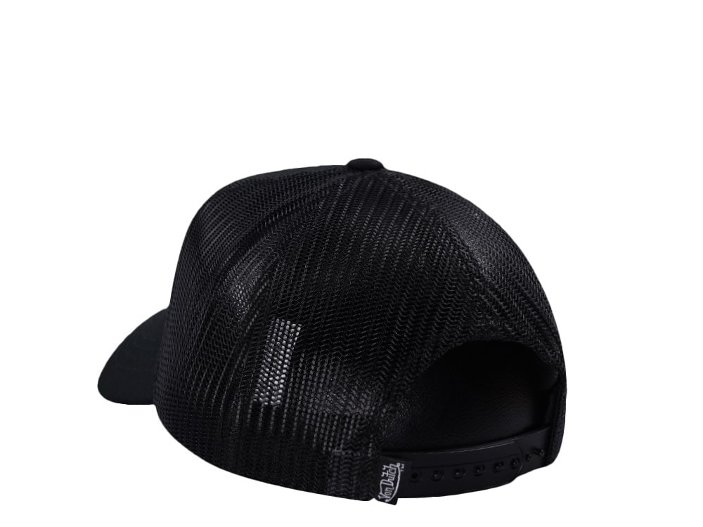 Von Dutch Oval Patch Black Trucker Snapback Cap