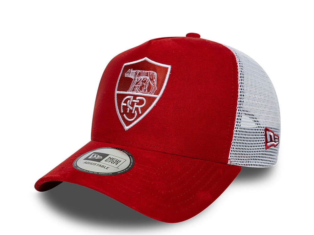 New Era Asroma Faux Suede Maroon Edition 9Forty A Frame Trucker Snapback Cap