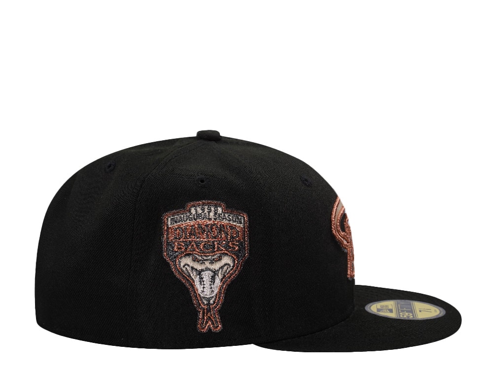 New Era Arizona Diamondbacks Inaugural Season 1998 Black Prime Edition 59Fifty Fitted Cap