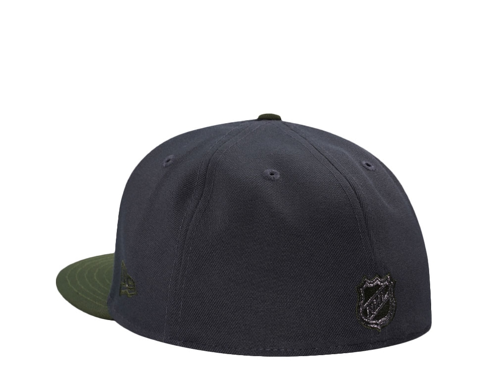 New Era Anaheim Ducks 25th Anniversary Hunter Green Two Tone Edition 59Fifty Fitted Cap