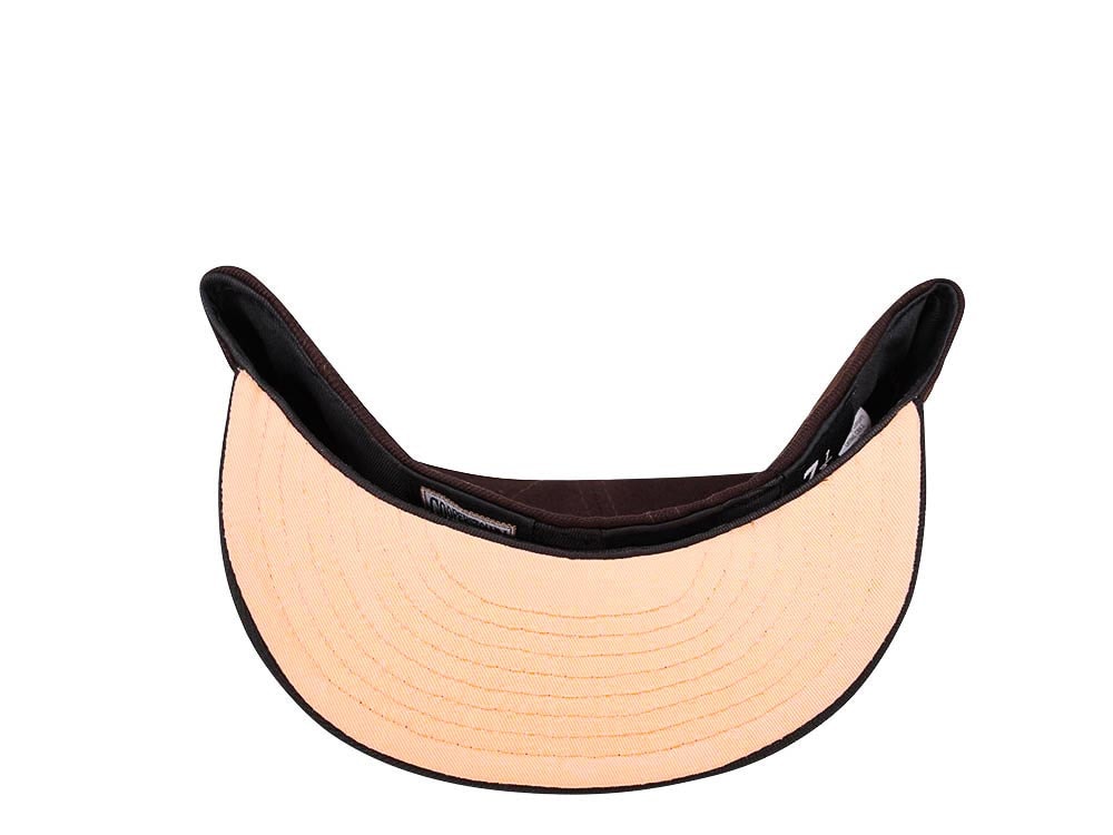 New Era Atlanta Braves World Series 1995 Dark Chocolate Peach Two Tone Edition 59Fifty Fitted Cap