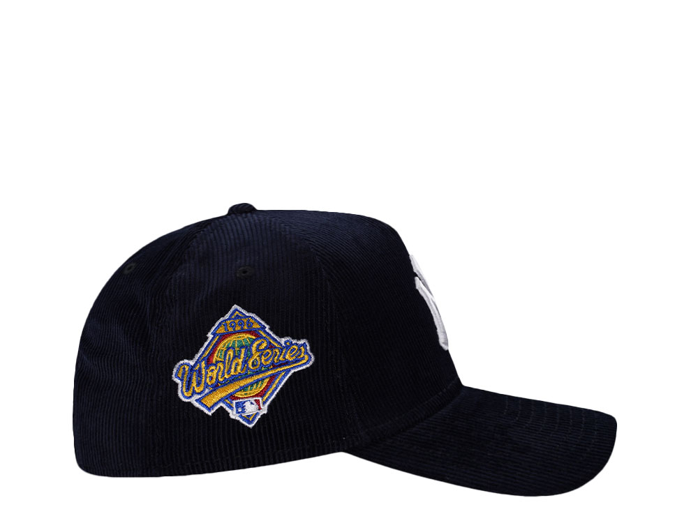 New Era New York Yankees World Series 1996 Navy Corduroy Prime Edition 9Forty A Frame Snapback Cap