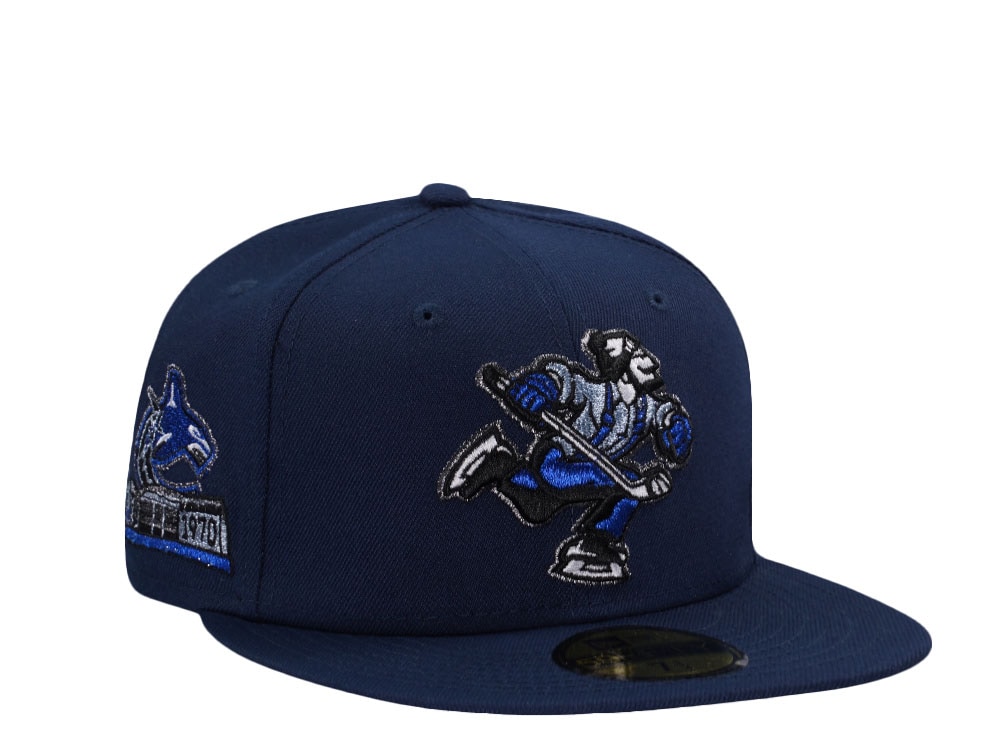 New Era Vancouver Canucks Stadium Patch Navy Prime Edition 59Fifty Fitted Cap