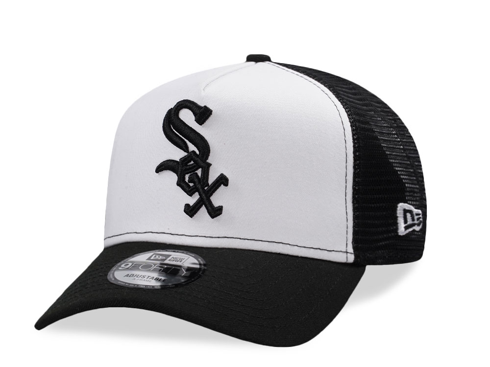New Era Chicago White Sox White Classic Edition 9Forty A Frame Trucker Snapback Cap