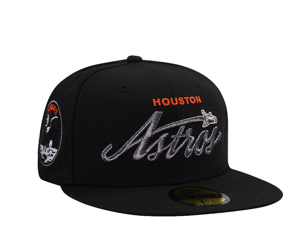 New Era Houston Astros Apollo Black Prime Edition 59Fifty Fitted Cap