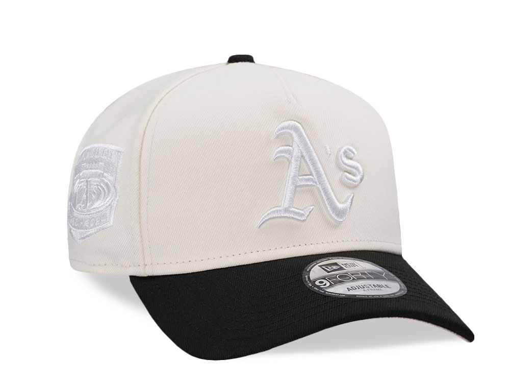 New Era Oakland Athletics Coliseum White Out Pink Two Tone Edition 9Forty A Frame Snapback Cap