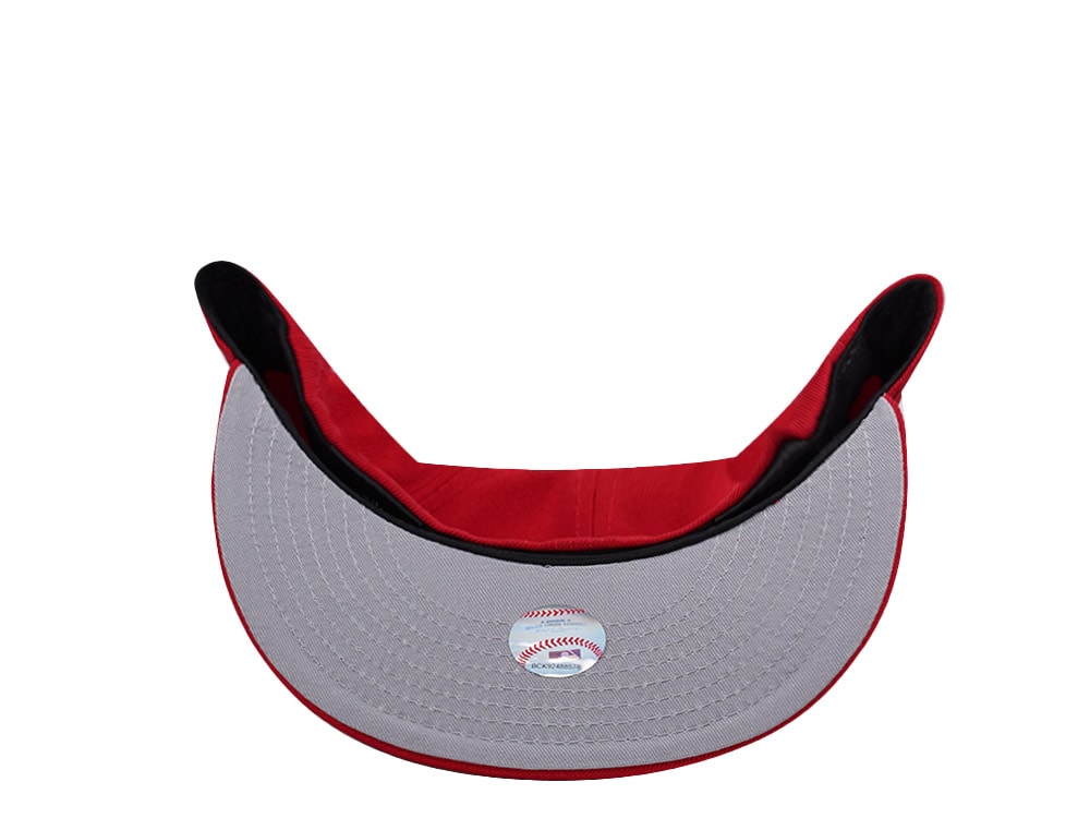 New Era Los Angeles Dodgers Upside Down Scarlet Prime Edition 59Fifty Fitted Cap