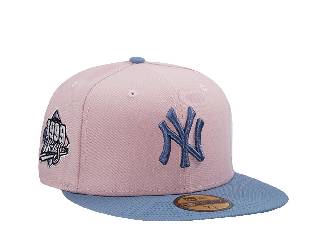 New Era New York Yankees World Series 1999 Pink Rouge Two Tone Edition 59Fifty Fitted Cap
