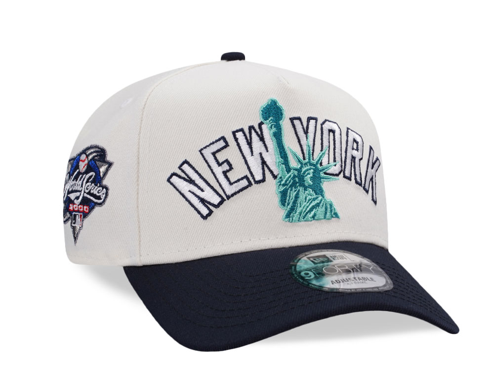 New Era New York Yankees World Series 2000 Chrome Two Tone Edition 9Forty A Frame Snapback Cap