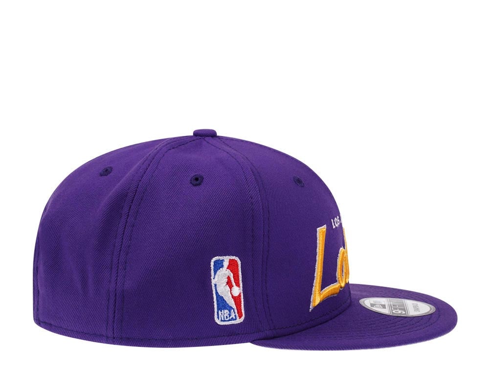 New Era Los Angeles Lakers Script Up Edition 9Fifty Snapback Cap