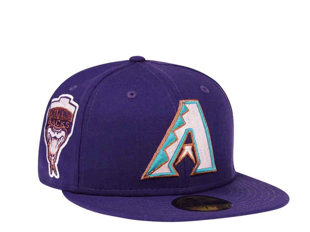 New Era Arizona Diamondbacks Inaugural Season Purple Pink Prime Edition 59Fifty Fitted Cap