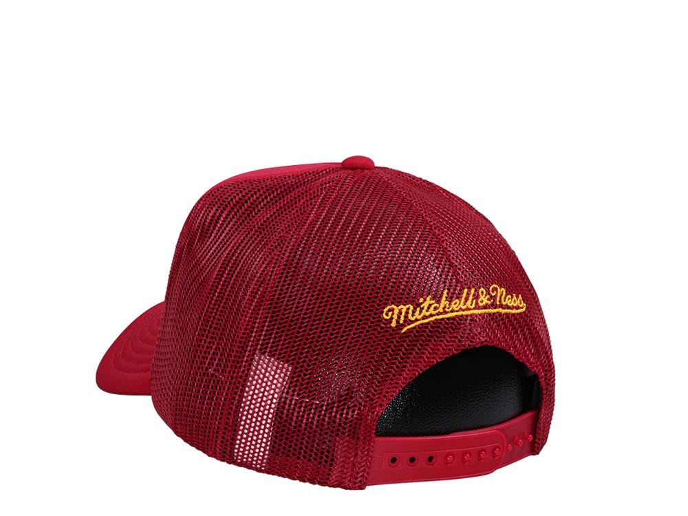 Mitchell & Ness Atlanta Hawks Red Billboard Trucker Snapback Cap