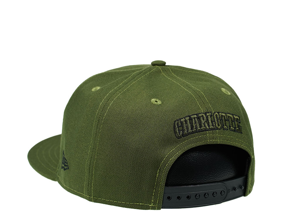 New Era Charlotte Hornets Rifle Green Edition 9Fifty Snapback Cap