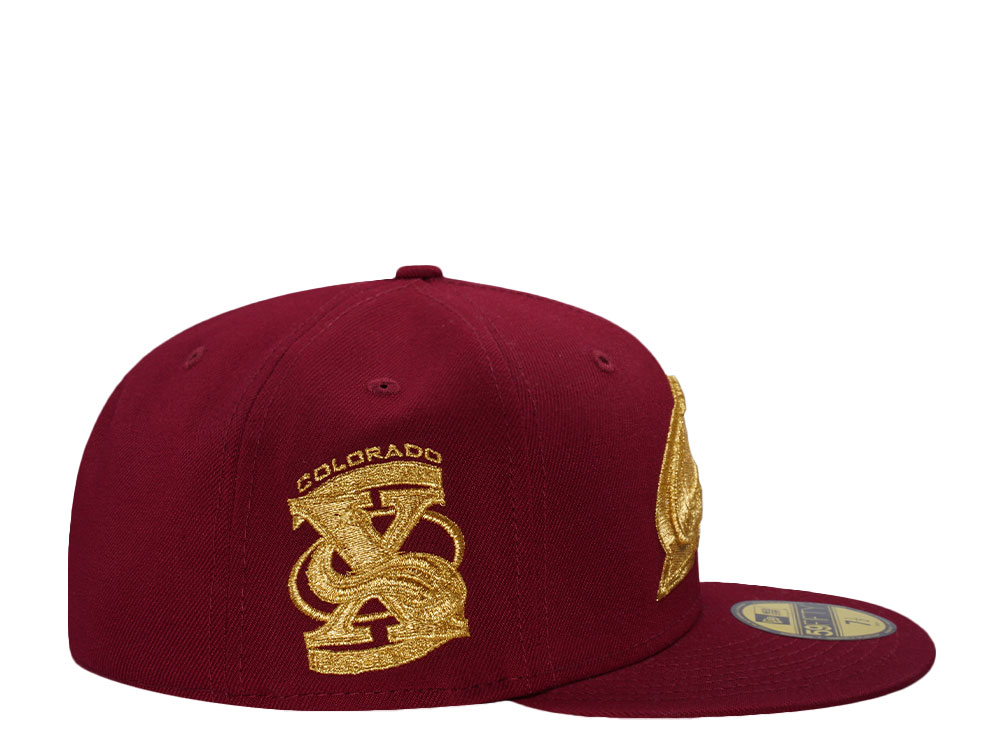 New Era Colorado Avalanche 10 Seasons 24K Maroon Prime Edition 59Fifty Fitted Cap