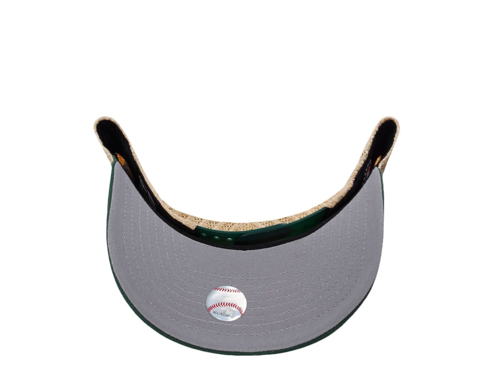 New Era Oakland Athletics Grained Green Edition 9Fifty Trucker A Frame Snapback Cap