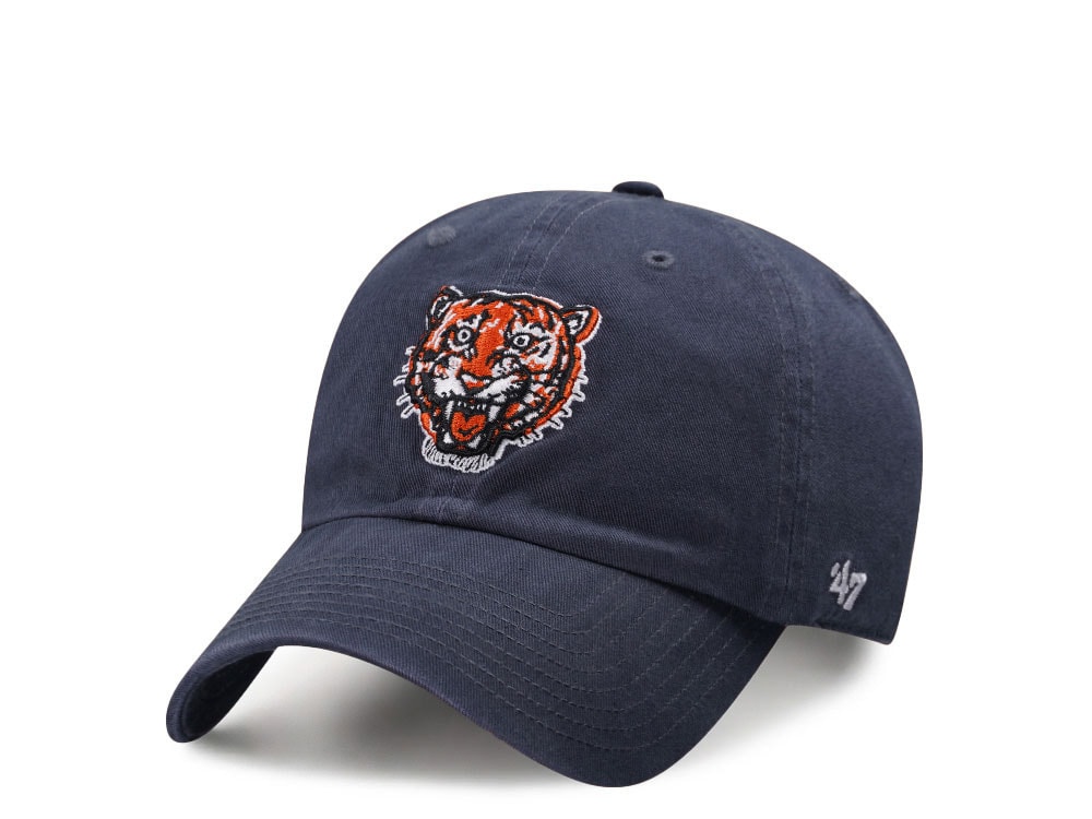 47Brand Detroit Tigers Vintage Cooperstown Navy Clean up Strapback Cap