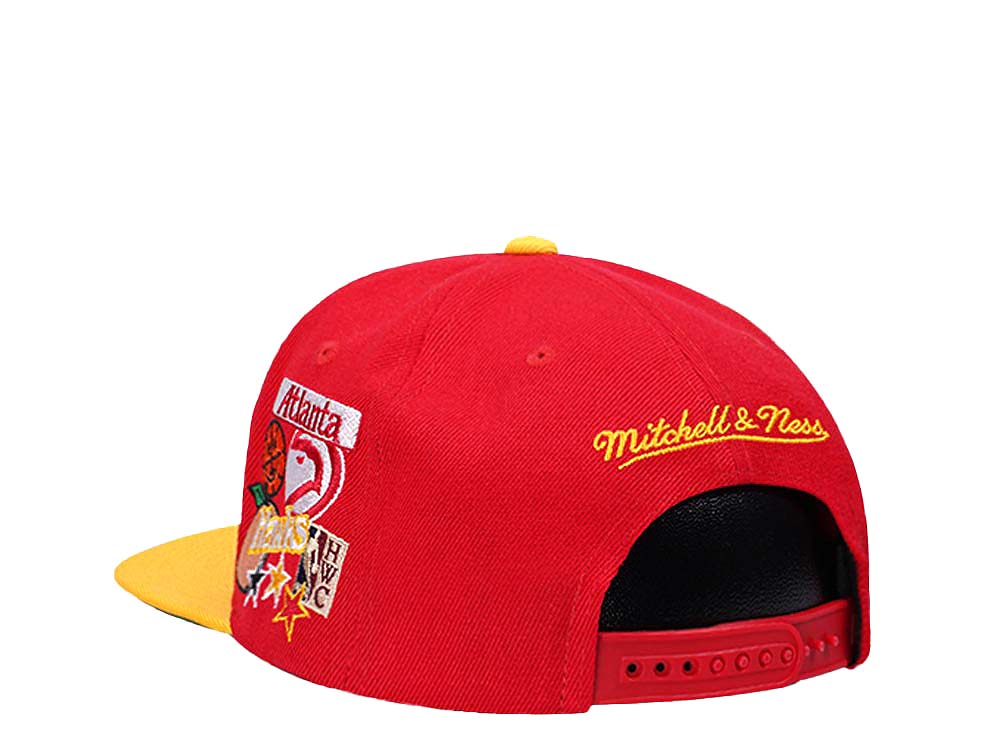 Mitchell & Ness Atlanta Hawks Patch Overload Hardwood Classic Snapback Cap