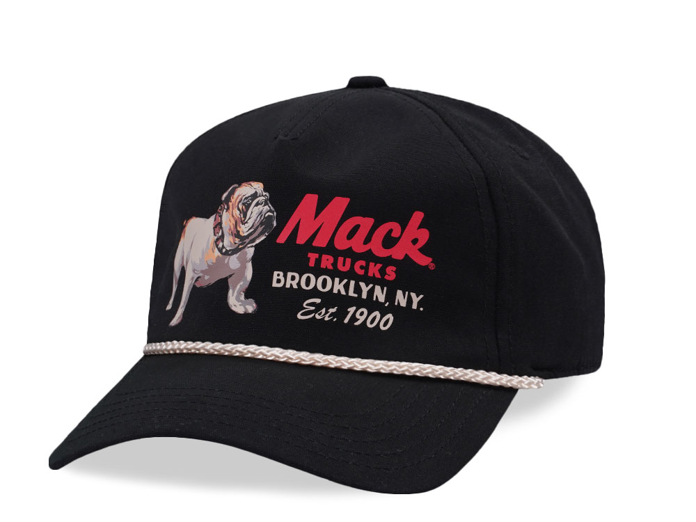 American Needle Mack Truck Canvas Cappy Black Snapback Cap
