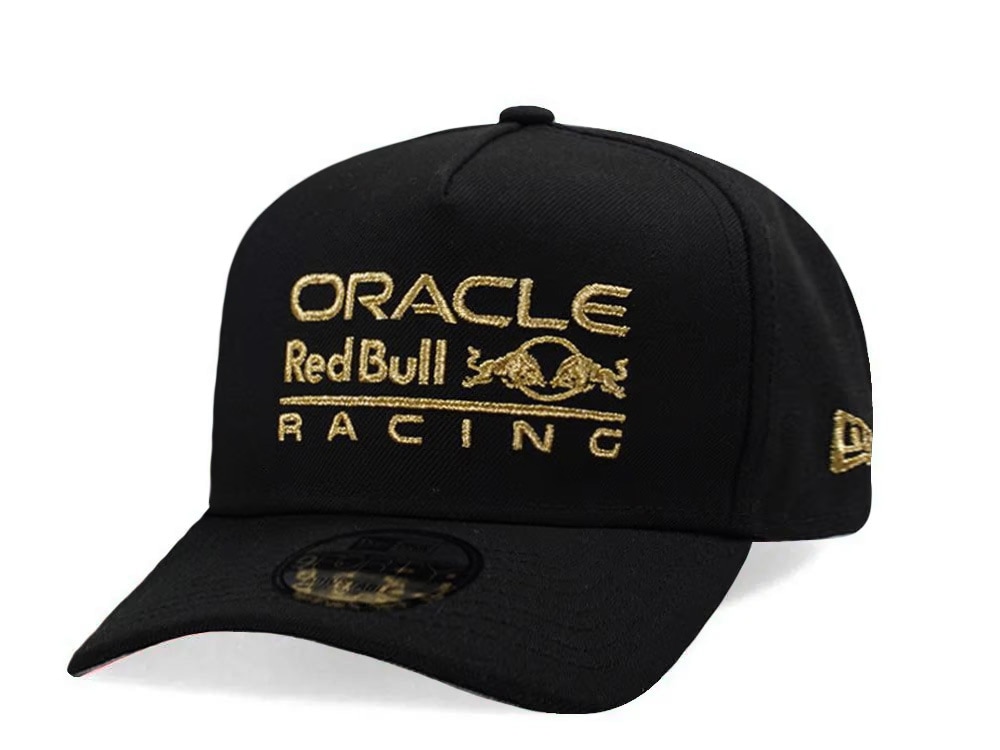 New Era Red Bull F1 Black Gold Prime Edition 9Forty A Frame Snapback Cap