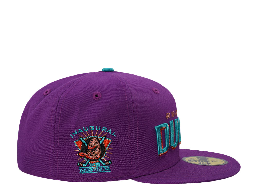 New Era Anaheim Ducks Inaugural Season Purple Prime Edition 59Fifty Fitted Cap