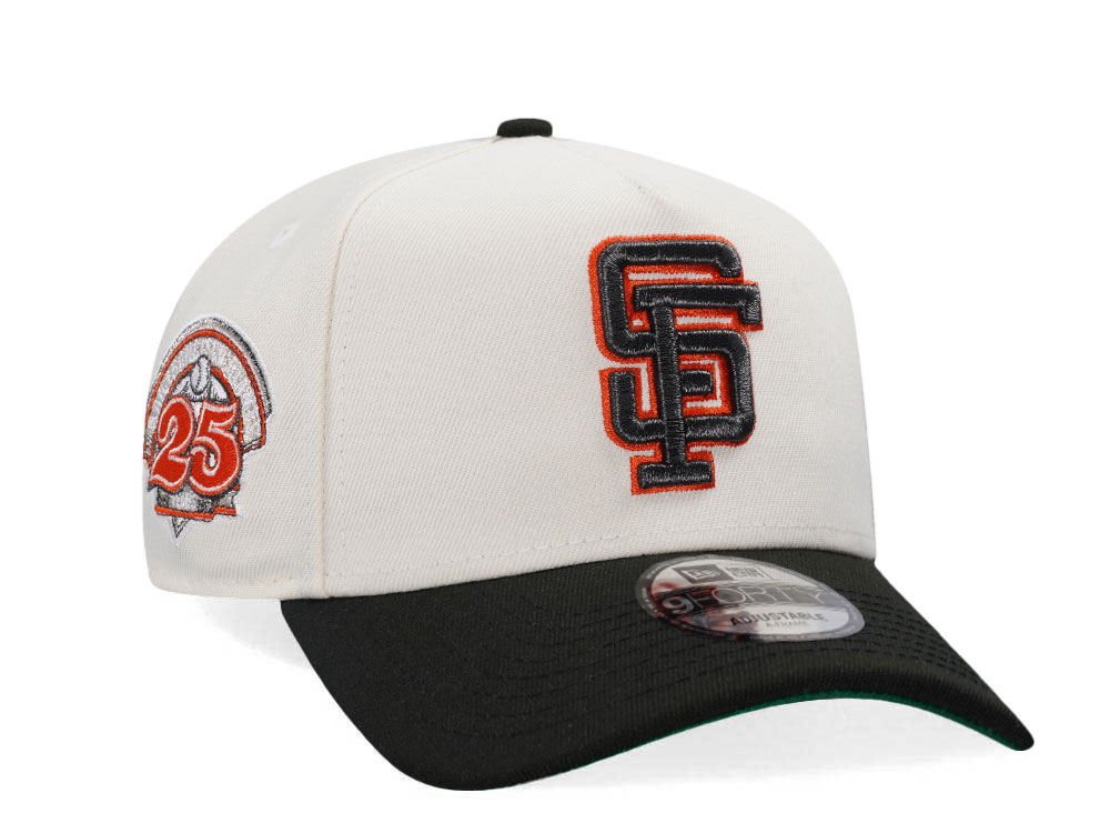 New Era San Francisco Giants 25th Anniversary Chrome Throwback Two Tone Edition 9Forty A Frame Snapback Cap
