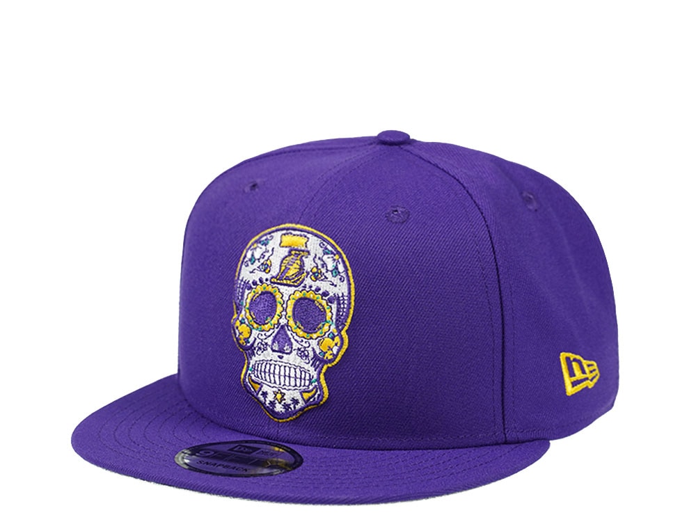 New Era Los Angeles Lakers Purple Skull Edition 9Fifty Snapback Cap