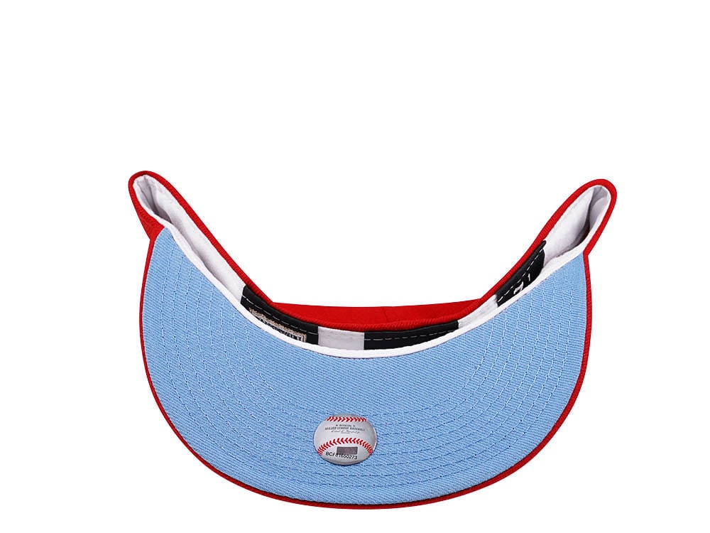 New Era Toronto Blue Jays 20th Anniversary Red Glacier Blue Edition 59Fifty Fitted Cap