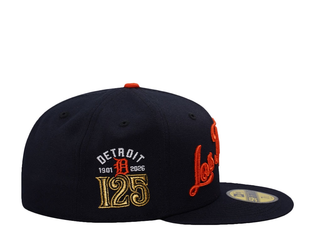 New Era Detroit Tigers 125th Anniversary Navy Prime Edition 59Fifty Fitted Cap