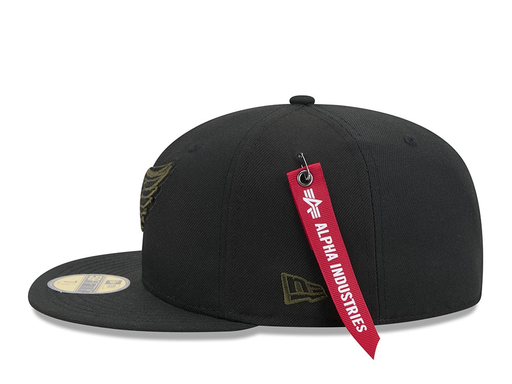 New Era Alpha Industries Detroit Red Wings Navy Prime Edition 59Fifty Fitted Cap