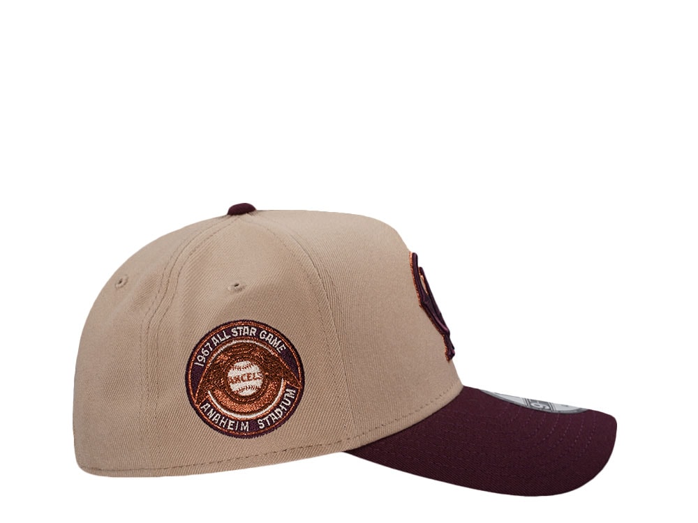 New Era Califorina Angels All Star Game 1967 Camel Two Tone Edition 9Forty A Frame Snapback Cap