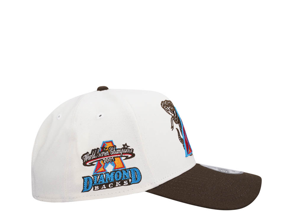 New Era Arizona Diamondbacks World Series Champions 2001 Chrome Two Tone Edition 9Forty A Frame Snapback Cap