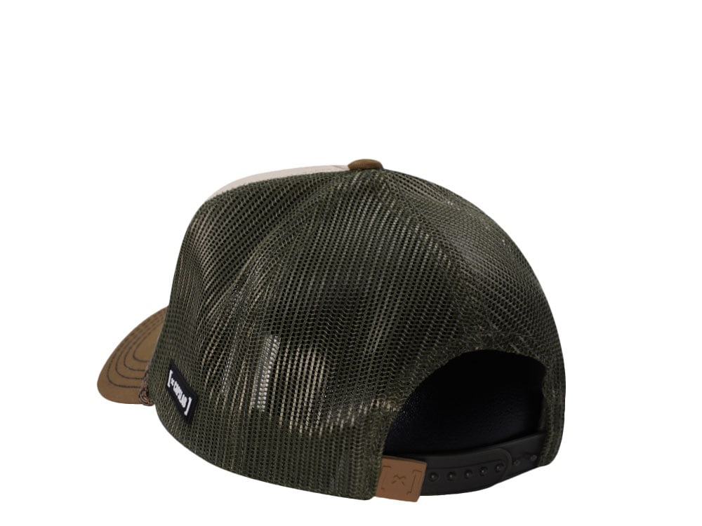 Capslab Harry Potter Hogwarts Flying Lessons Beige Trucker Snapback Cap