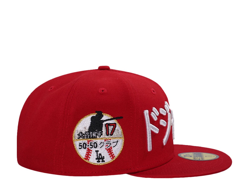 New Era Los Angeles Dodgers Ohtani Red Prime Edition 59Fifty Fitted Cap
