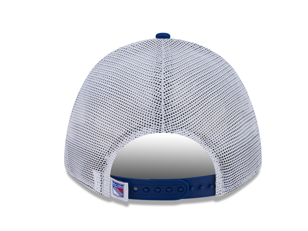 New Era New York Rangers Official Team Color Edition 9Forty M Crown A Frame Trucker Snapback Cap