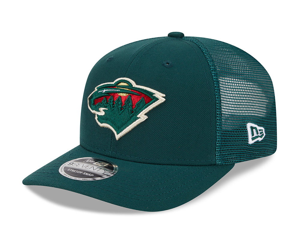 New Era Minnesota Wild Dark Green Edition 9Seventy Trucker Snapback Cap
