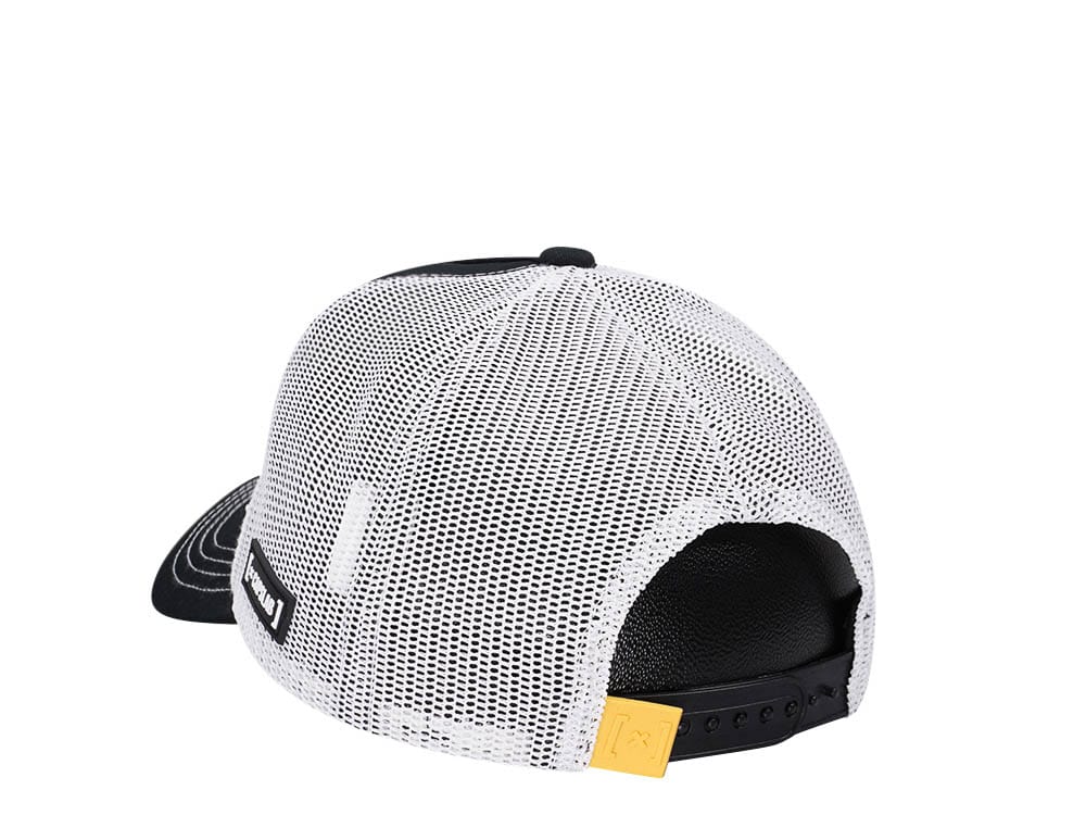 Capslab Snoopy Peanuts Black and White Trucker Snapback Cap