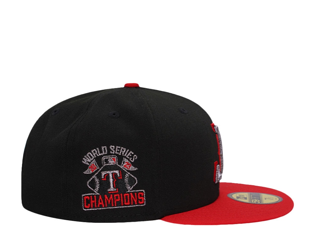 New Era Texas Rangers World Series Champions 2023 Liquid Titanium Two Tone Edition 59Fifty Fitted Cap
