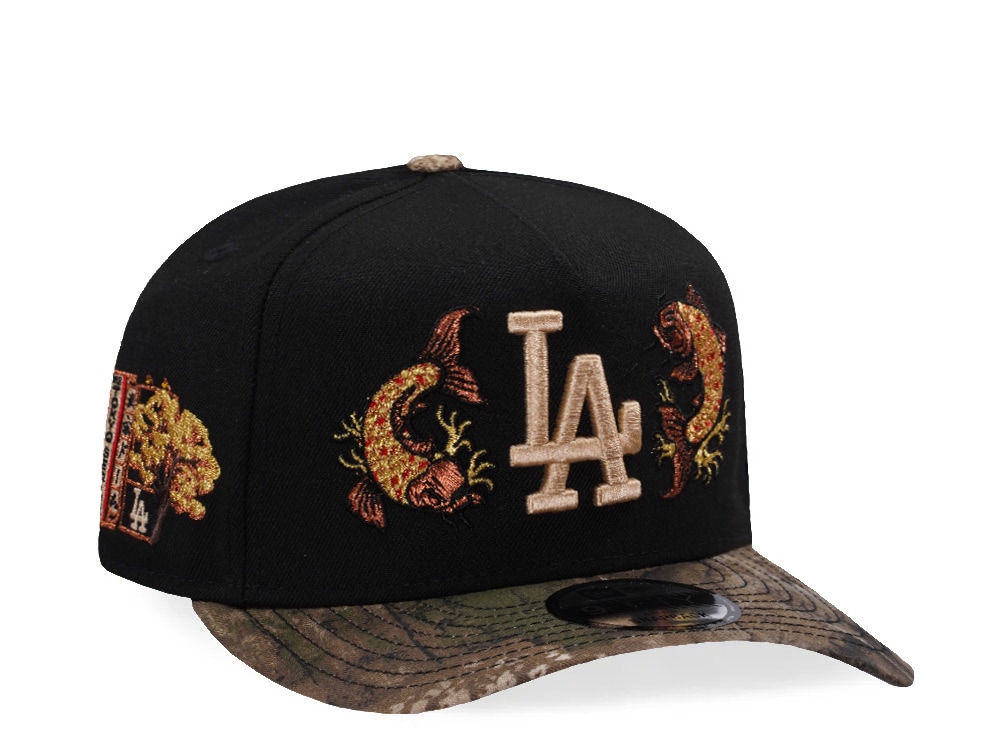 New Era Los Angeles Dodgers Tokyo Series Koi Black Two Tone Edition 9Fifty A Frame Snapback Cap