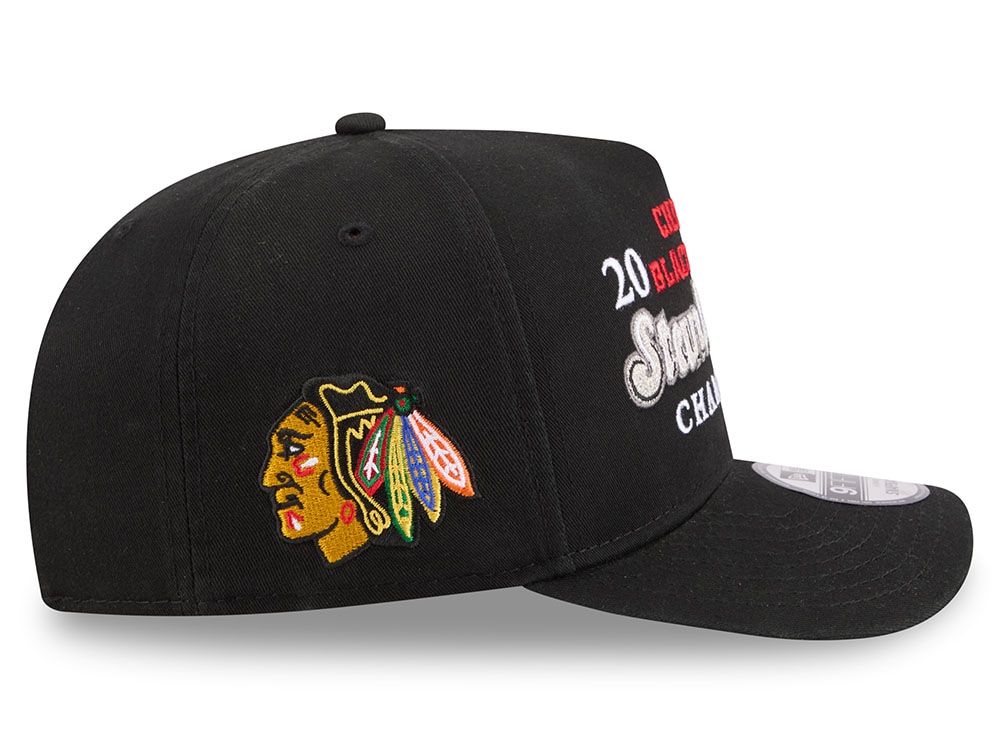 New Era Chicago Blackhawks Stanley Cup Champions 2010 Historic Black Edition 9Fifty A Frame Snapback Cap