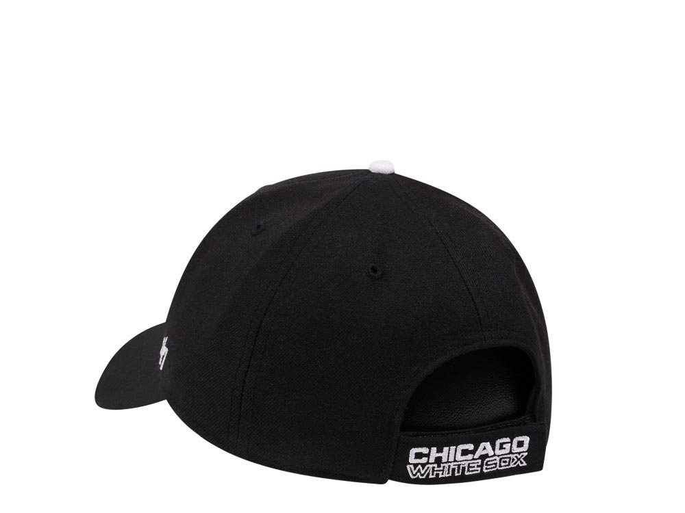 47Brand Chicago White Sox Classic Black Strapback Cap