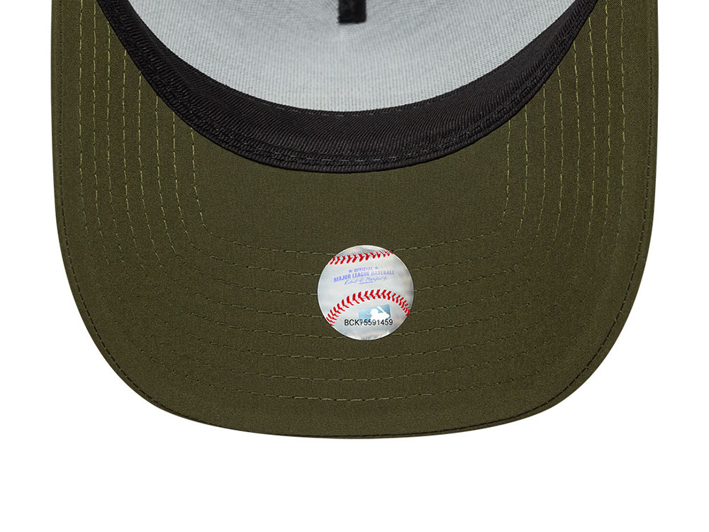 New Era Los Angeles Dodgers Olive Edition 9Forty A Frame Trucker Snapback Cap