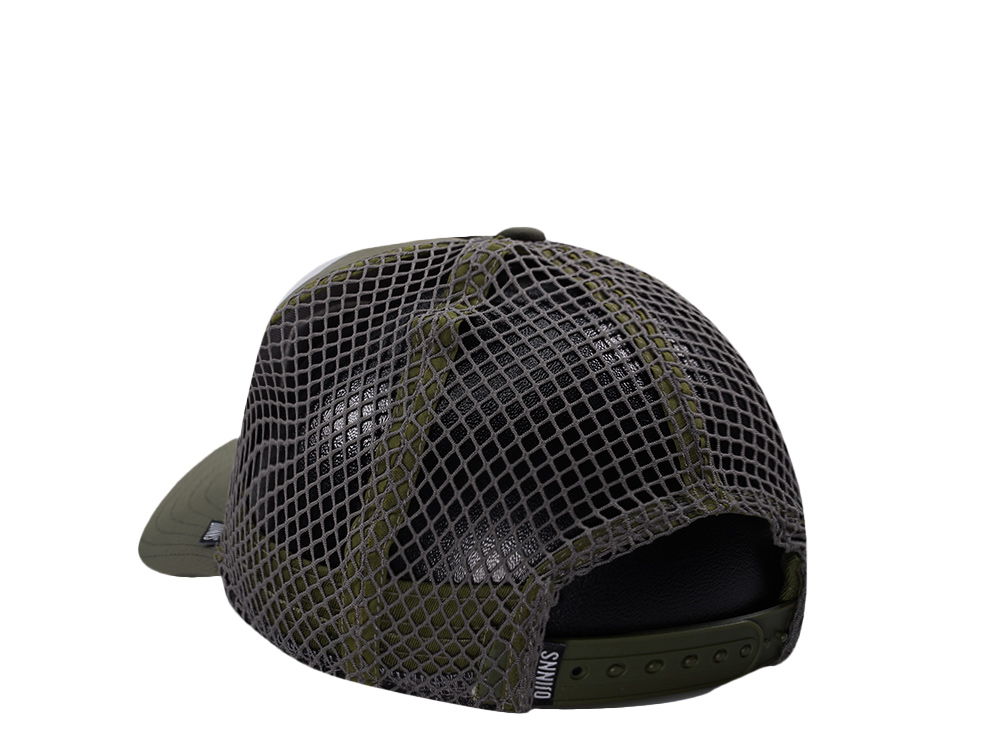 Djinns HFT Olive Big Net Mountain Trucker Snapback Cap