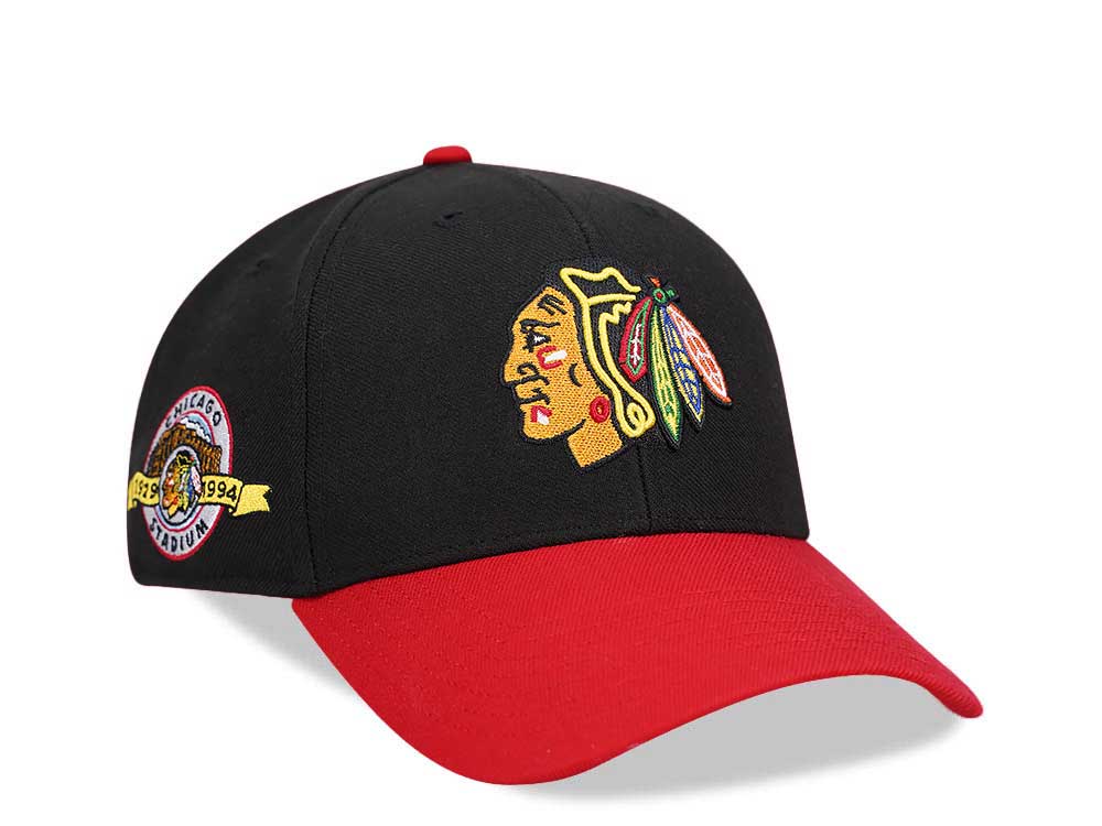 47Brand Chicago Blackhawks Vintage Black Sure Shot MVP Snapback Cap