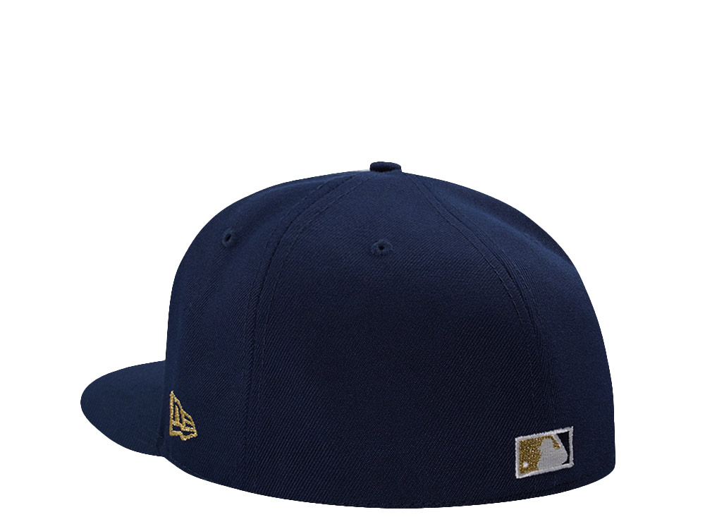 New Era Atlanta Braves World Series 1995 Skull Ocean Blue Prime Edition 59Fifty Fitted Cap