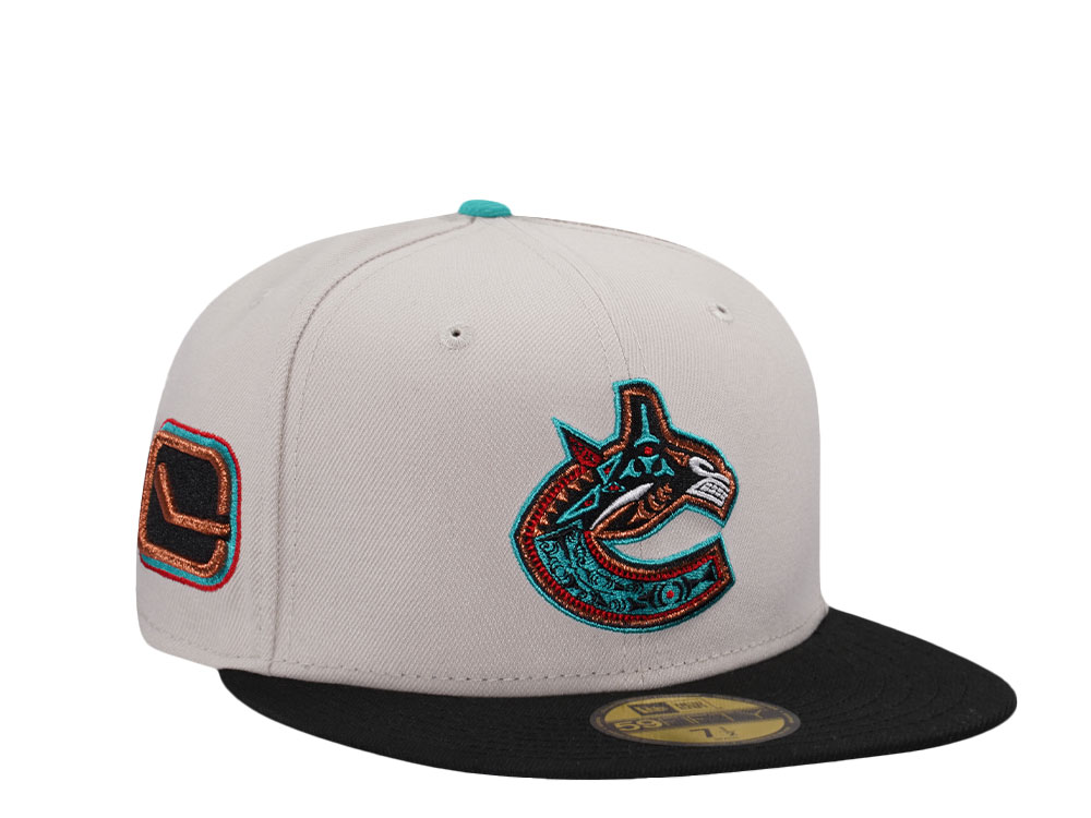 New Era Vancouver Canucks Stone Two Tone Color Flip Prime Edition 59Fifty Fitted Cap
