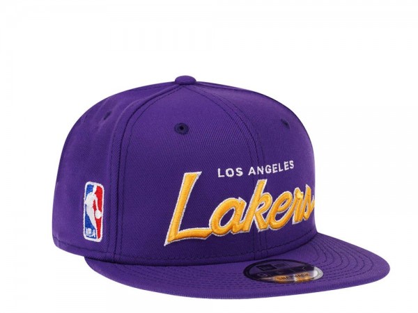 New Era Los Angeles Lakers Script Up Edition 9Fifty Snapback Cap