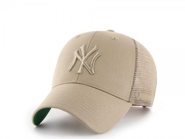 47Brand New York Yankees Tonal Khaki MVP Trucker Snapback Cap